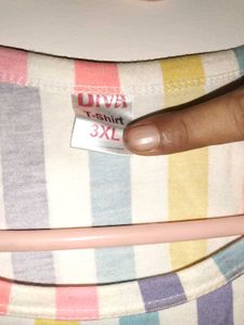 Diva Striped Tee - 3XL