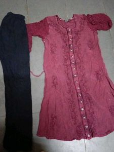 Lakhnavi Embroidery Kurta Set