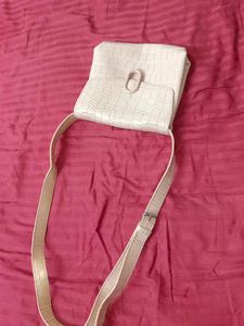 Croc Embossed Shoulder Bag