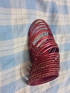 Red &amp; Purple Bangles