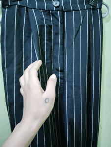 Striped Black Pants