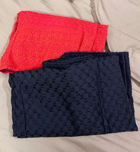 Embroidered Plazzos set of 2