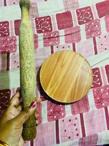Wooden Rolling Pin &amp; Board Set