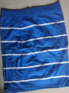 Blue Striped Skirt