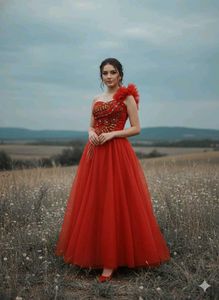 Stunning Red Ethnic Gown