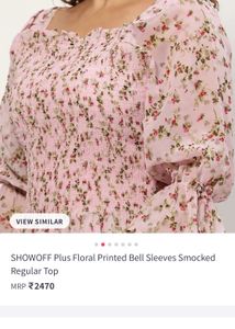 Floral Printed Bell Sleeves Top