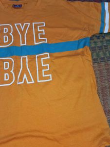 Yellow 'Bye Bae' Graphic Tee