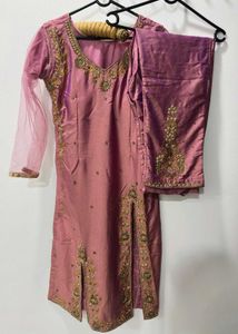 Pink Bridal Pant Suit