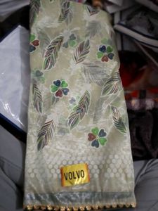 Organza New Unused Saree For Women