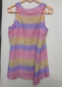 Multi Colour Holter Neck Beach Wear Top