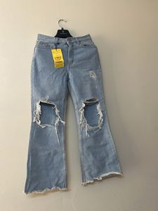 Ripped Flare Jeans