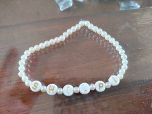 Custom Pearl Name Bracelet