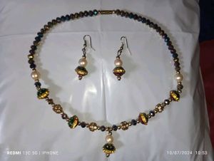 Combo Offer Beaded Necklace &amp; Earring Set