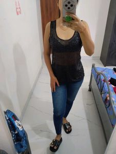 Sequin Mesh Partywear Top