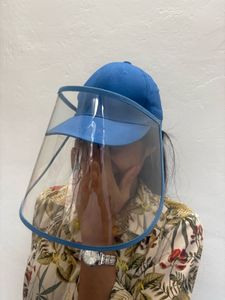 Blue Cap with Face Shield