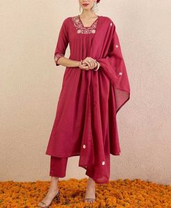 Elegant Embroidered Kurta Set size available