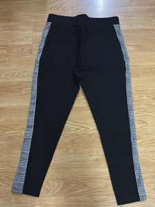 Side Striped Pants/Jeggings - Black