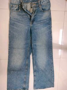 H&amp;M Straight Fit Blue Jeans For Women