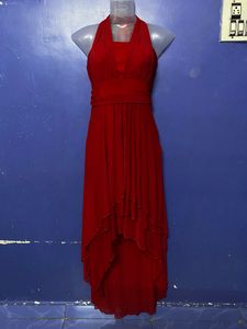 Red Designer Long Party Wear One Piece ♥️