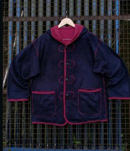 Red VIEVIE club reversible Hooded Jacket