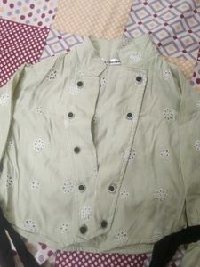 Green Top With Detachable Jacket