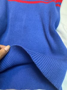 Blue &amp; Red Striped Tank Top