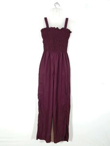 Wine  Sleeveless Jumpsuits(Women&#39;s)