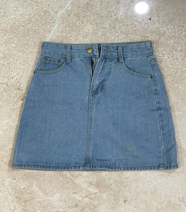 Denim Mini Skirt