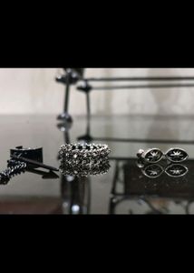 Combo of Three, Stud, Ring, And A Hanging Earring