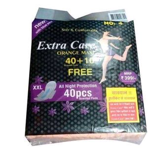 Extra Care Orange Maxi Pads - 40 + 10