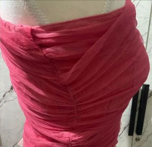 One-Shoulder Pink Top