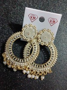 Golden Dangler Earrings