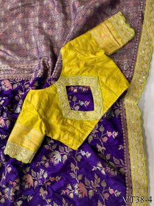Pure Banarsi saree With Stiched Blouse