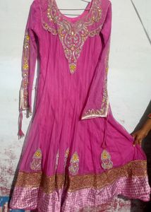 Pink Latest Gown Frock