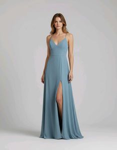 Elegant Blue Maxi AZAZIE Dress(A6)