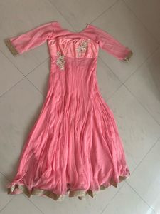 Elegant Pink Ethnic Gown