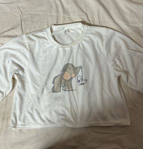 white crop top