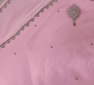 Pink Embellished Dupatta