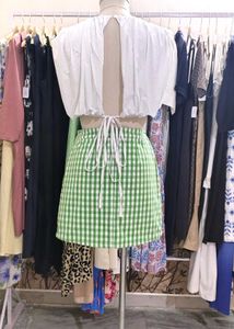 ZARA White Balloon Crop Top