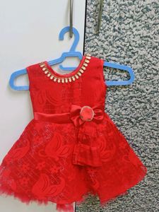Kids Red Frock