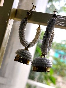 Beaded Jhumka Earrings