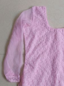 Net Kurta Set