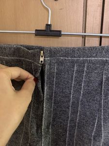 Stretch Acrylic Fabric Mini Skirt