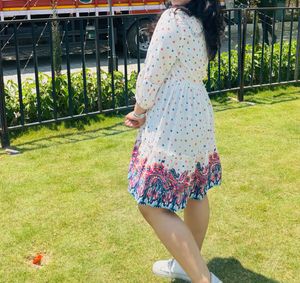 White Polka Dot Dress