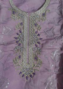 New Elegant Lavender Kurta Set