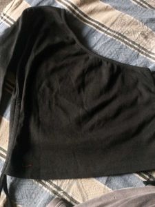 One-Shoulder Long Sleeve Top