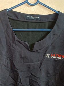 Ladies Summer Fashion Casual Top Navy Blue