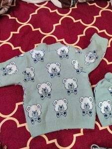 Cute Bear Knit Cardigan