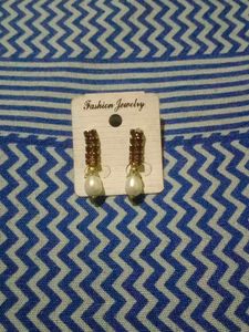 Red And White Colour Earrings