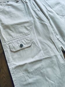 White Cargo Pant